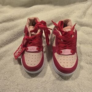 Nike Toddler Barbie Sneakers in Pink and Red